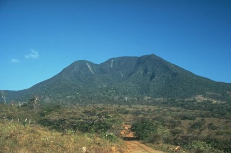 Orosi Volcanic Complex The highest peak of the Orosí volcanic complex is Volcán Cacao, which is seen in this view from the SW