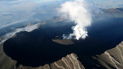 Aerial view of Mount Galeras Aerial view of Mount Galeras