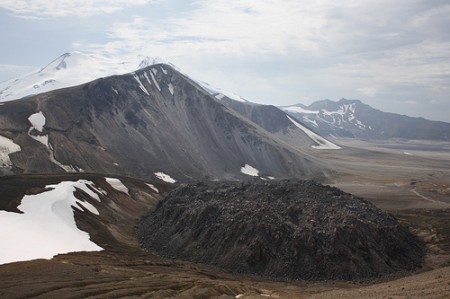 Novarupta with Falling Mountain and Mount Mageik beyond