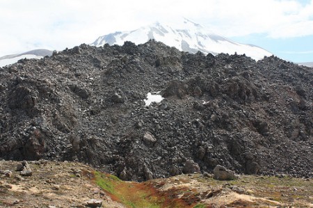 An area of the Novarupta Volcano