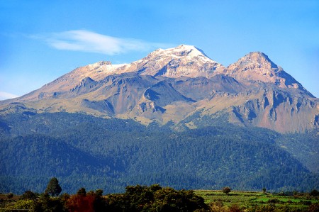 Iztaccíhuatl volcano from a distance Iztaccíhuatl volcano from a distance