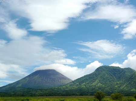 San Cristobal volcano from a distance (Mark Beaumont) San Cristobal volcano from a distance (Mark Beaumont)