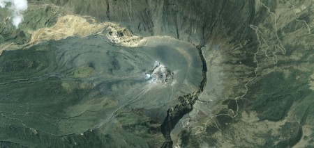 Aerial view of Mount Galeras Aerial view of Mount Galeras
