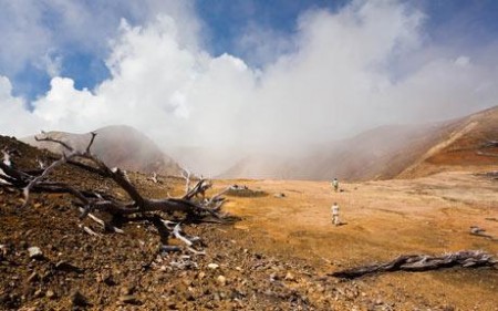 Around the volcano