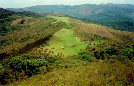 Looking down from Mt. Oku