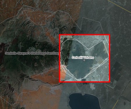 Location of Corbetti Caldera